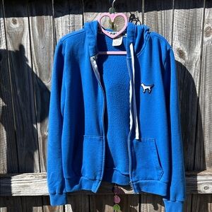 PINK Victoria's Secret Vibrant Blue hoodie